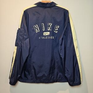 Nike 90s Y2k Jackets XL 16-18 Men's Blue & Yellow Track Windbreaker